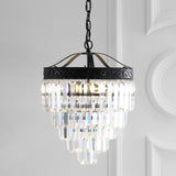 Wyatt 2-Light Crystal LED Chandelier, Bronze / Clear, Width: 12"