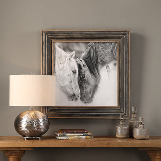 New Uttermost Custom Black And White Horses Print