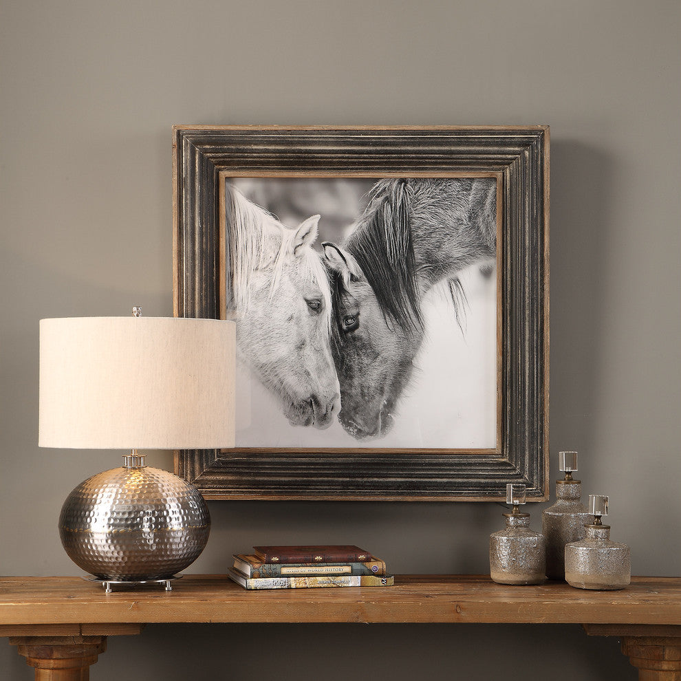 New Uttermost Custom Black And White Horses Print