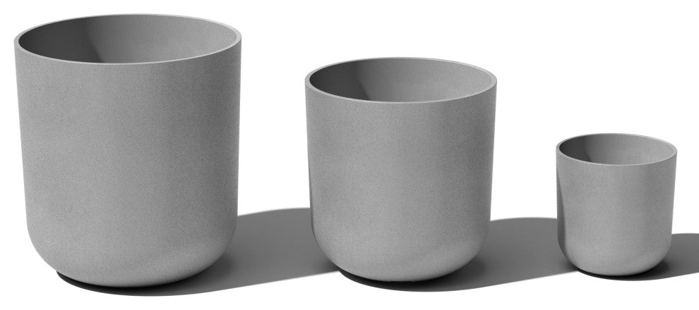 Veradek Mason Series Kona Planter Set of 3 Cluster, Gray
