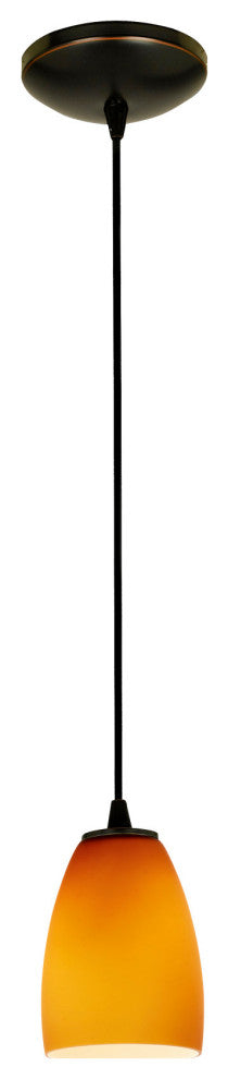 Access Lighting 28069-3C/AMB Sherry 1 Light LED Pendant - 5"W - Oil Rubbed