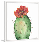 "Cactus Rouge" Framed Painting Print, 12"x12"