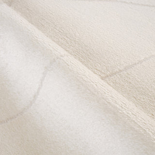 Monotone Moroccan Ivory Power-Loom Area Rug 5' x 7'6"
