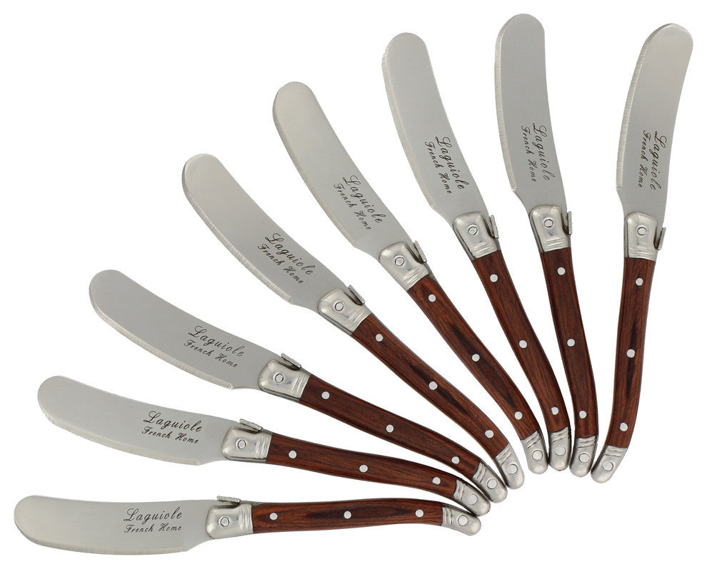 French Home Laguiole Spreaders, Set of 8, Pakkawood