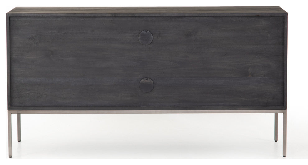 Trey Modular Filing Credenza-Black Wash