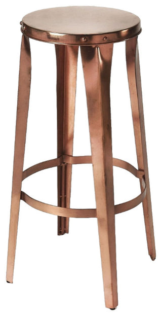 Ulrich Copper Backless Bar Stool