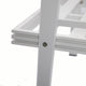 LeisureMod Walbrooke White Patio Armchairs with Cushions Set of 2, Green