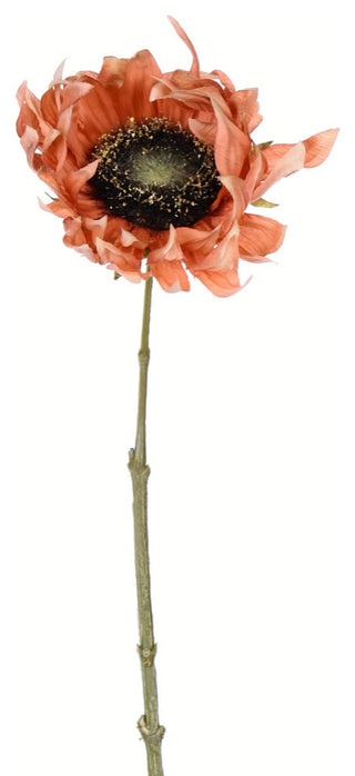 Vickerman 24" Brown Sunflower Stem 4/Pk