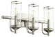 Collins 3-Light Vanity Fixture, Satin Nickel