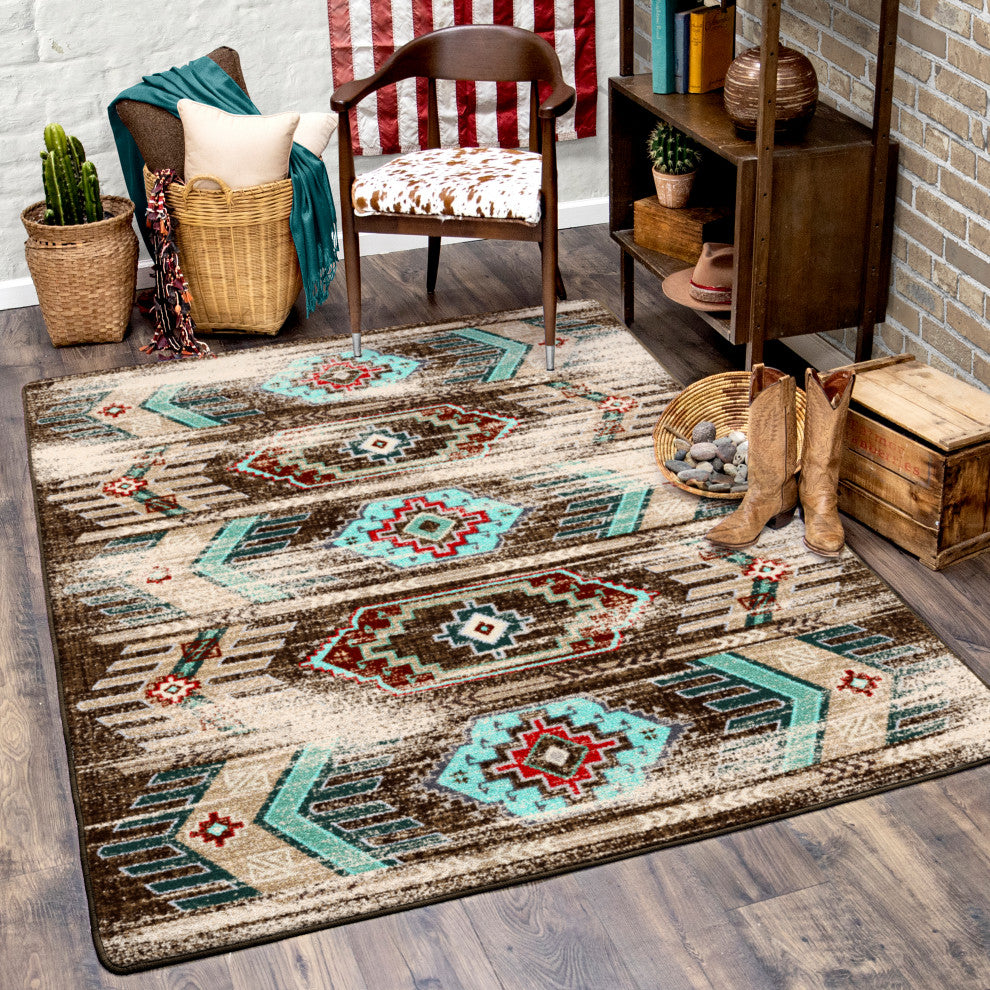 Carlsbad Distressed, Brown, 2'x8'