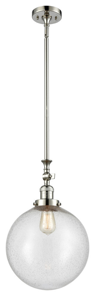 Beacon Mini Pendant, Polished Nickel, Seedy