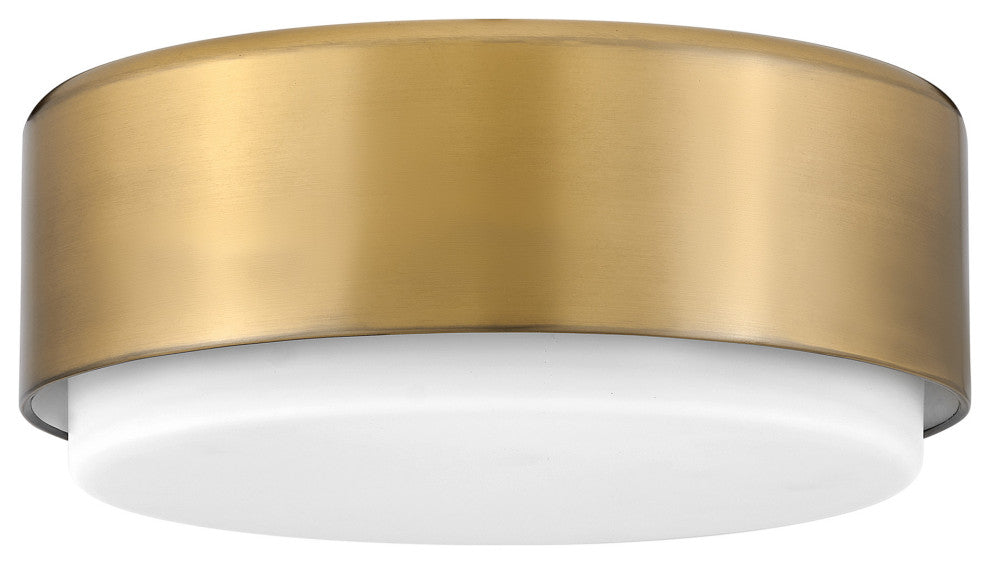 Hinkley Lighting 30073 Cedric 2 Light 12"W Flush Mount Drum - Lacquered Brass