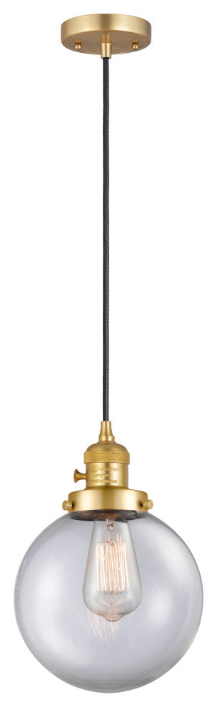 INNOVATIONS 201CSW-SG-G202-8-LED 1-Light Mini Pendant Satin Gold