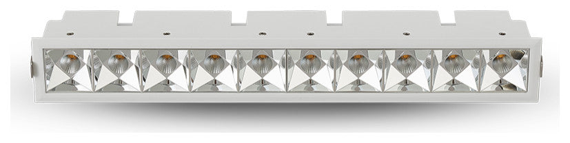 10 Lights Integrated LED Recessed Downlight With Trim Commercial Grade, White