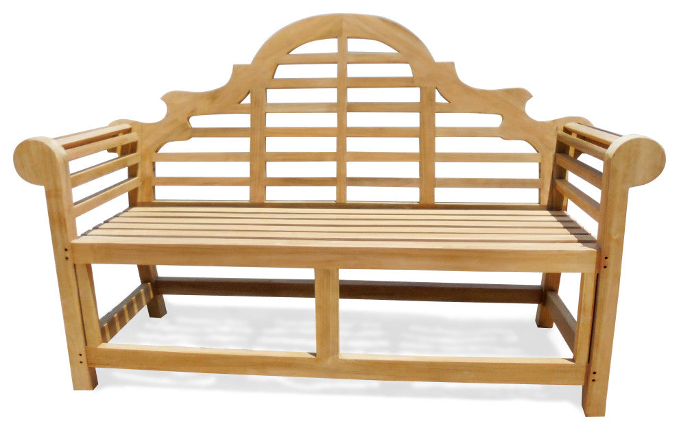 Classic Lutyens Grade A Teak 2 Seater Bench, 53"