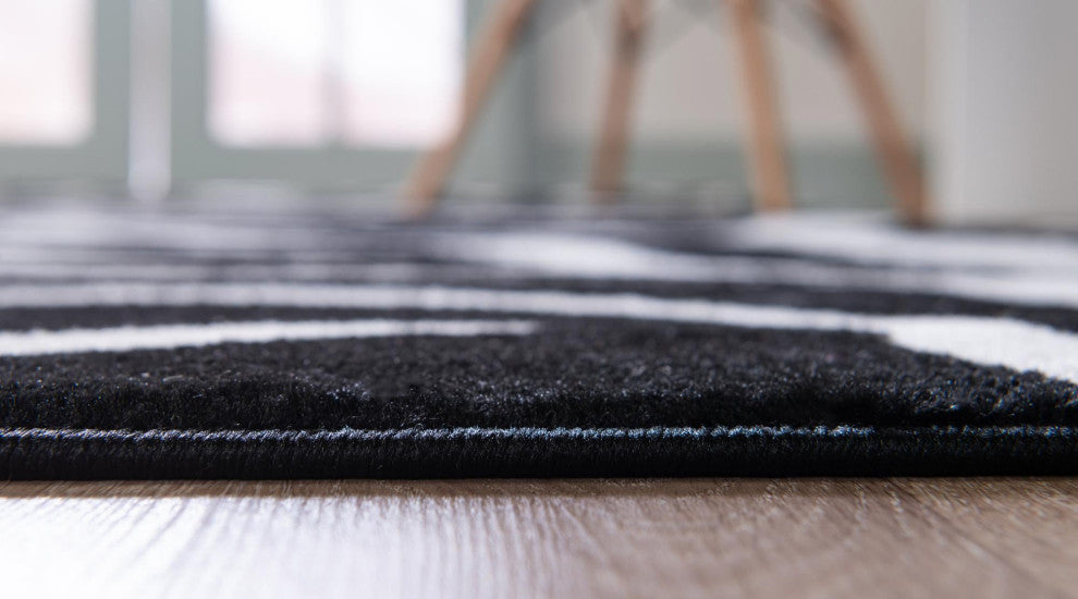 Rug Unique Loom Wildlife Black Rectangular 3' 3 x 5' 3