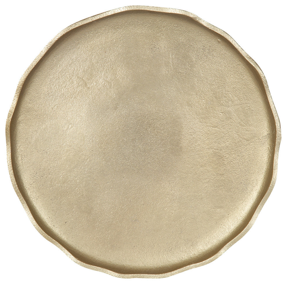Alessia Decorative Tray, Gold, 16"