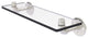 Pipeline Glass Shelf, Satin Nickel, 16"