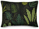 Fun Leaves On Black 14x20 Spun Poly Pillow