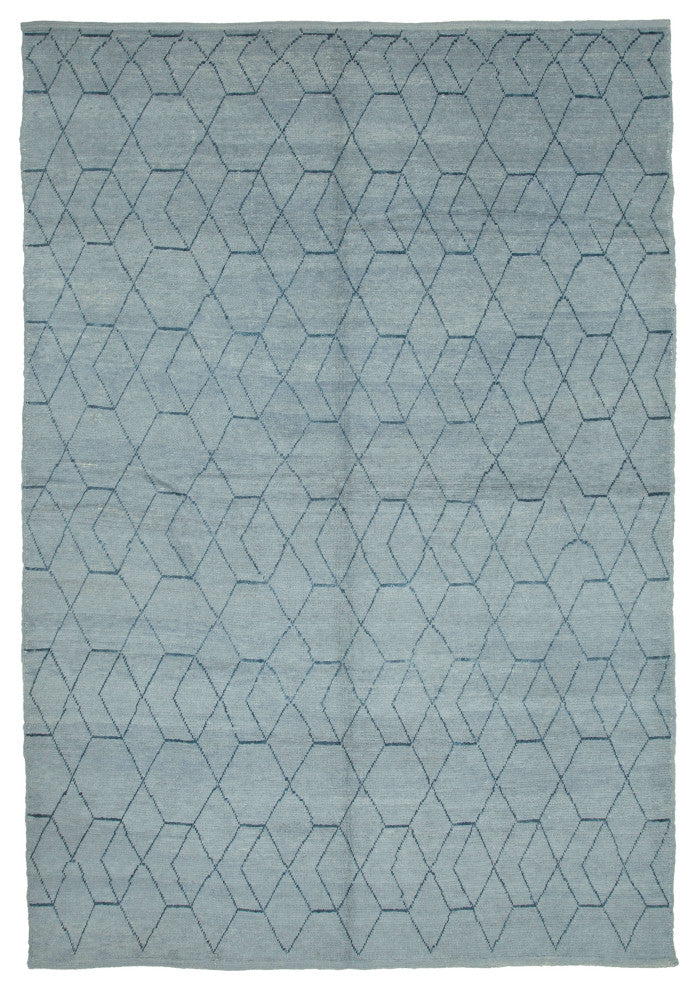Rug N Carpet - Handmade Unique 9' 1'' x 13' 0'' Moroccan Area Rug
