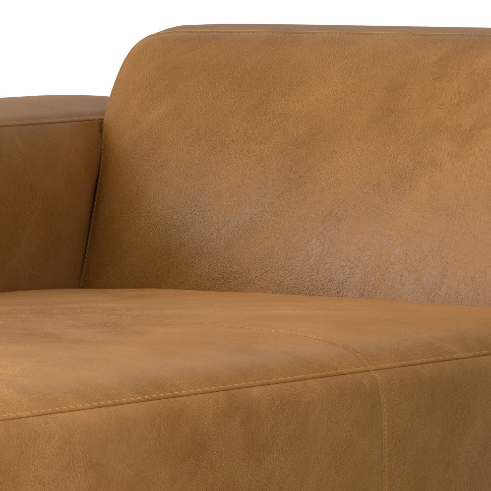 Rex Left Chaise Sofa Module in Genuine Leather