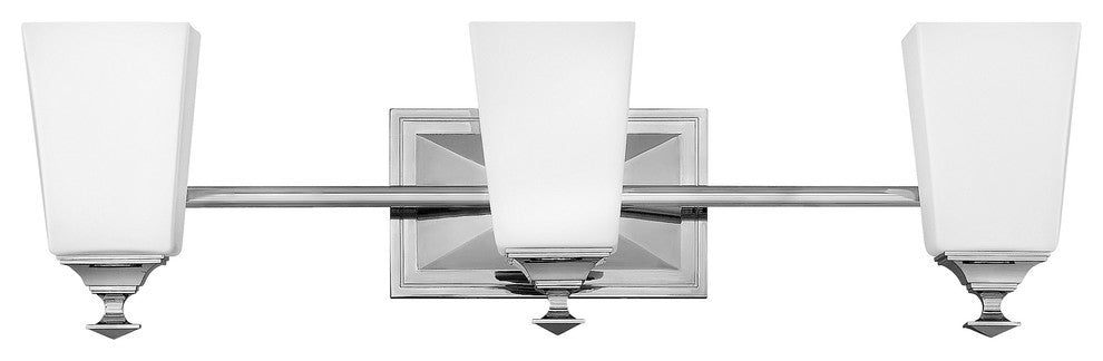 Hinkley Baldwin Bath 3-Light Vanity, Polished Nickel