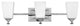 Hinkley Baldwin Bath 3-Light Vanity, Polished Nickel
