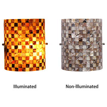 CHLOE Lighting SHELLEY Mosaic-Style Seashell Wall Sconce