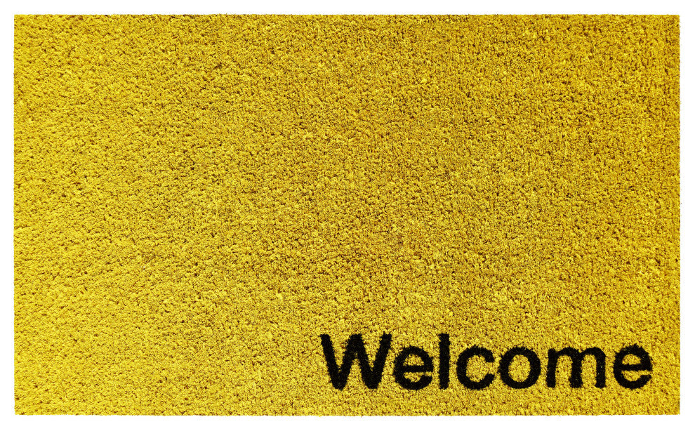 Calloway Mills Collins Yellow Pastel Welcome Doormat, 24x36