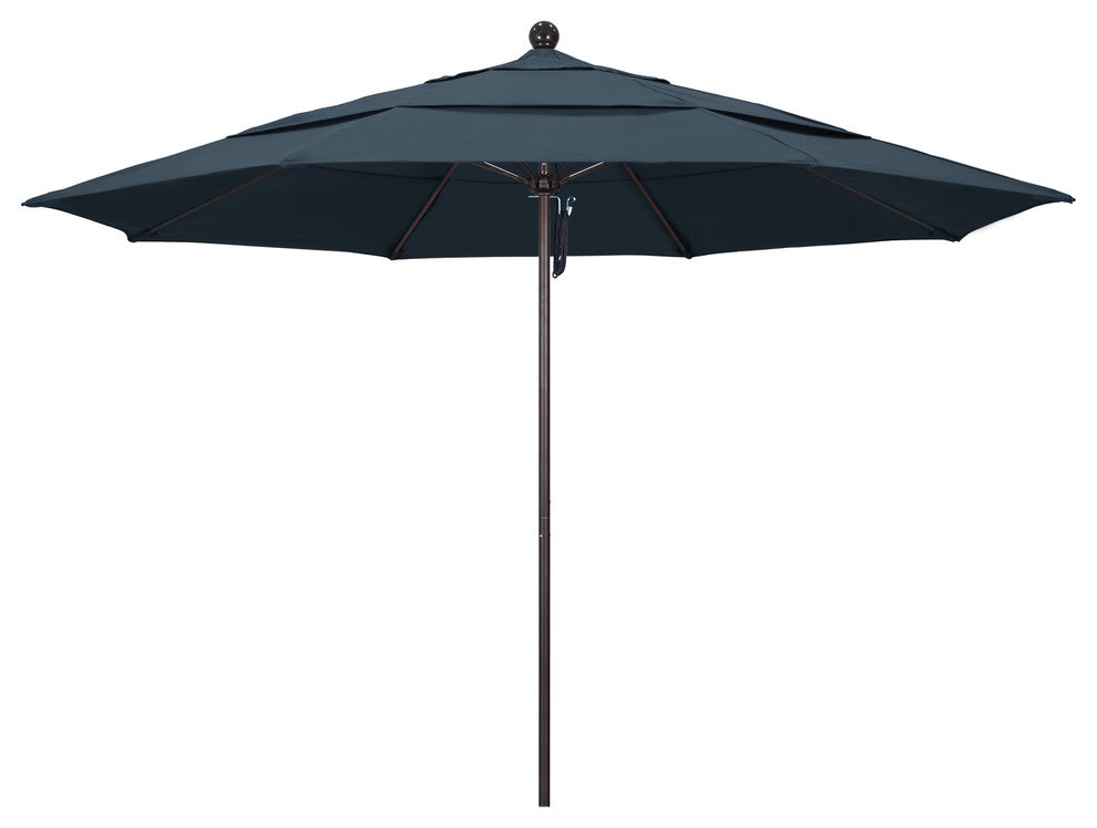 11' Fiberglass Umbrella Bronze, Pacifica, Sapphire, 11'