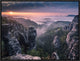 "Sunrise On The Rocks" Framed Canvas Giclee by Andreas Wonisch, 23x17"