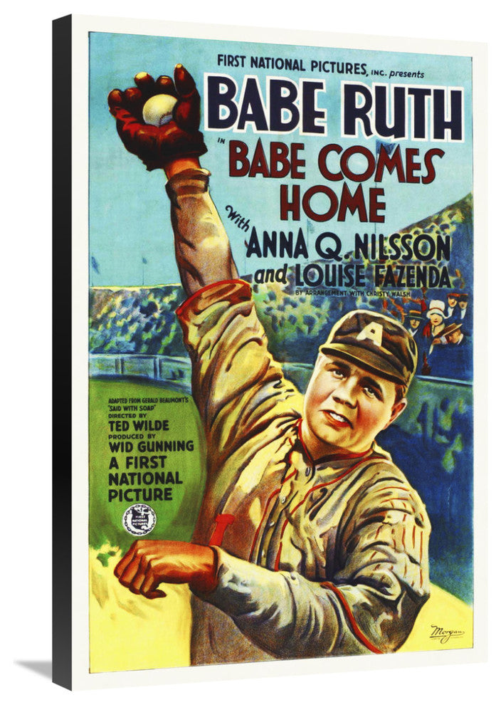 "Babe Comes Home" Stretched Canvas Giclee by Hollywood Photo Archive, 20x30"