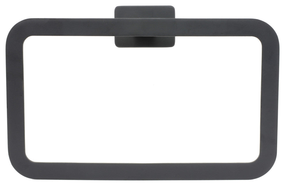 Chicago Series Black Bathroom Towel Ring