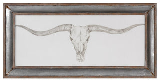 The Animal Print Western Skull Mount Print