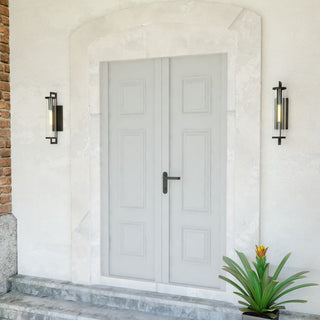 Morgan Park 20"H Outdoor Wall Light Matte Black