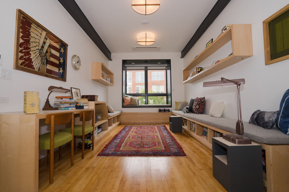 Plura - Flush Mount, Wood: Walnut, 24