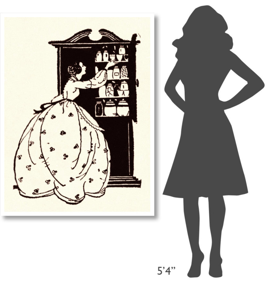"Homemaker Pulls China From Vitrine" Paper Print by Maxfield Parrish, 38"x50"