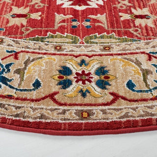Safavieh Lauren Ralph Lauren Collection LRL1293 Rug, Red/Beige, 6'7" Round