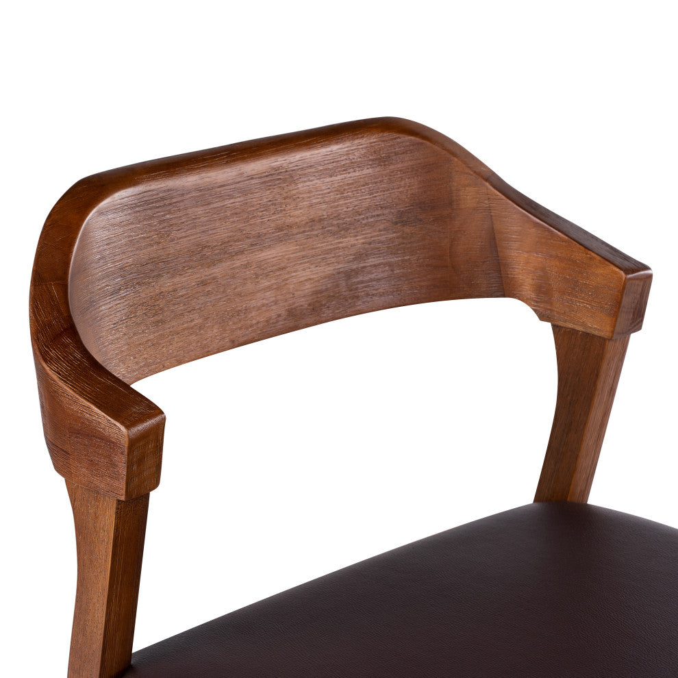 Rasmus Dining Chair, Chestnut Wire-Brush, Set of 2