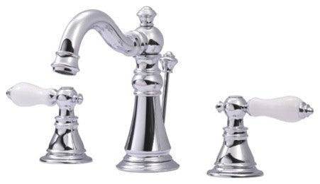 Two Handle 8" Widespread Lavatory Faucet with Retail Pop-up FS1971APL