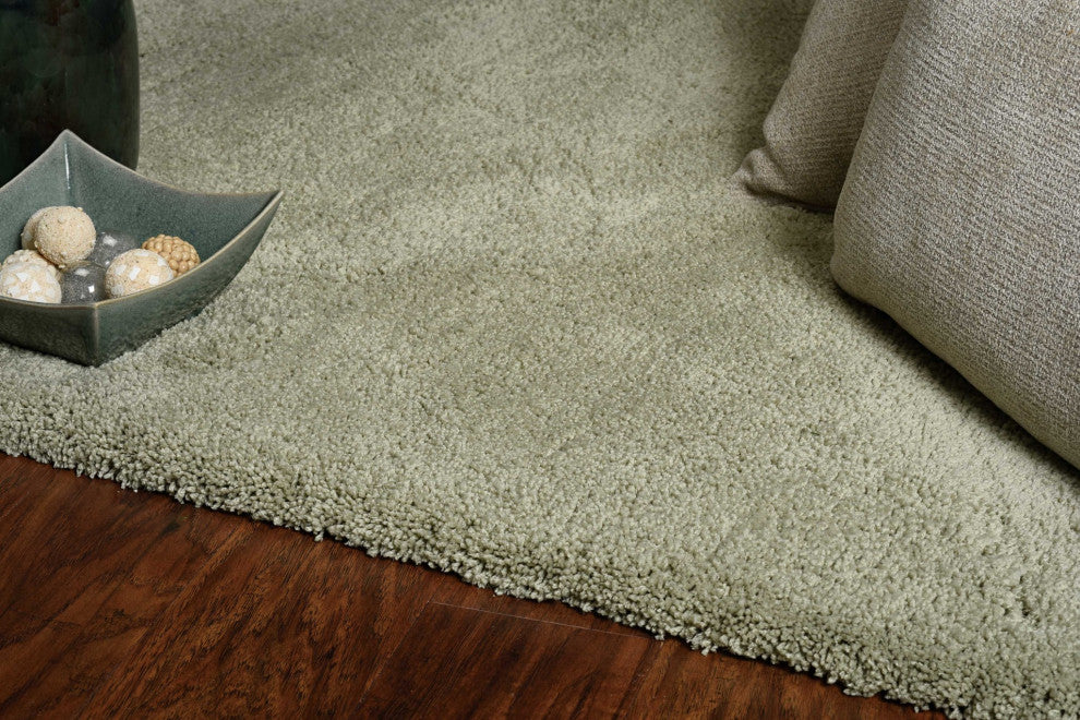 HomeRoots 9' x 13' Polyester Sage Area Rug