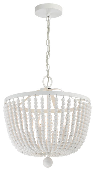 Rylee 4 Light Matte White Chandelier