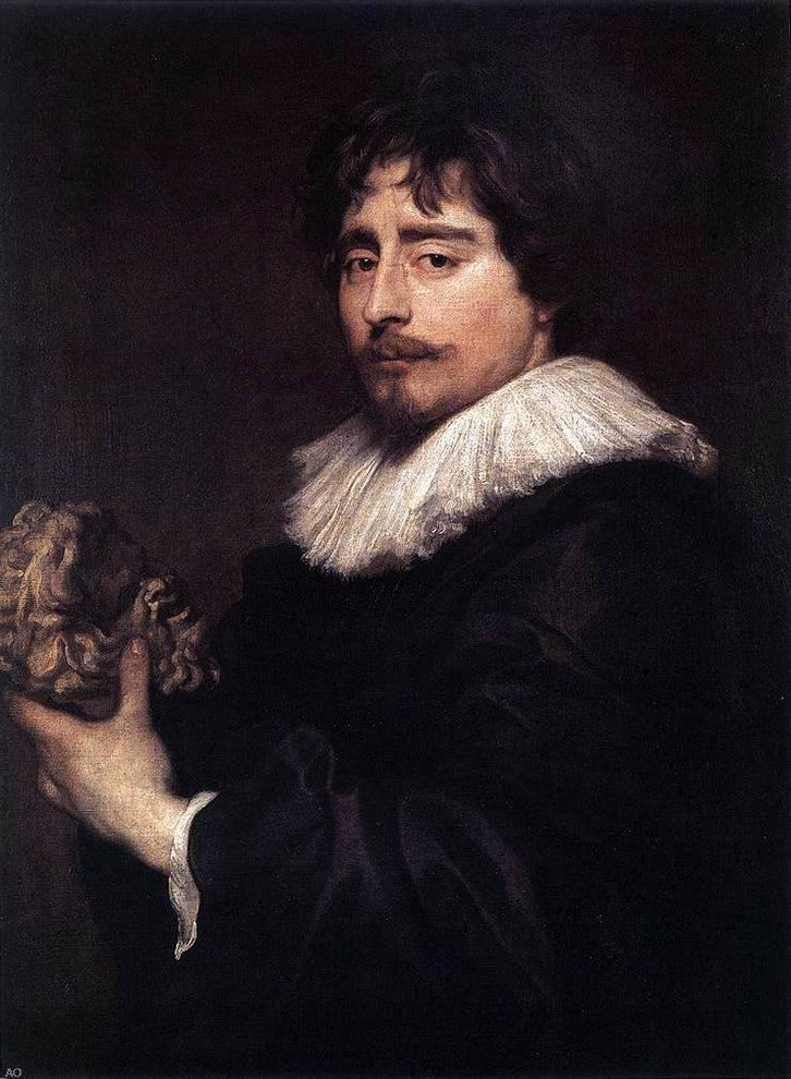 Sir Antony Van Dyck Portrait of the Sculptor Duquesnoy Wall Decal