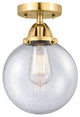 Beacon Semi-Flush Mount, Satin Gold, Seedy, Seedy