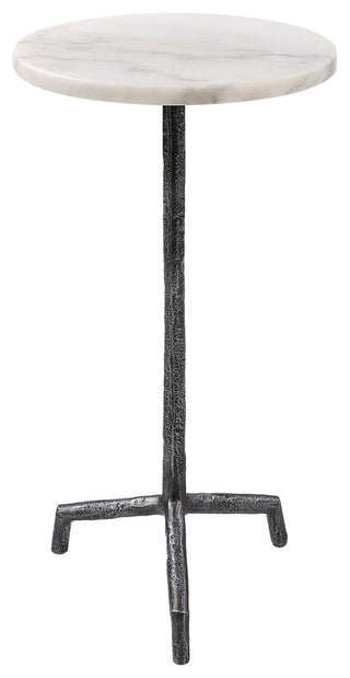 Uttermost 22897 Puritan White Marble Drink Table