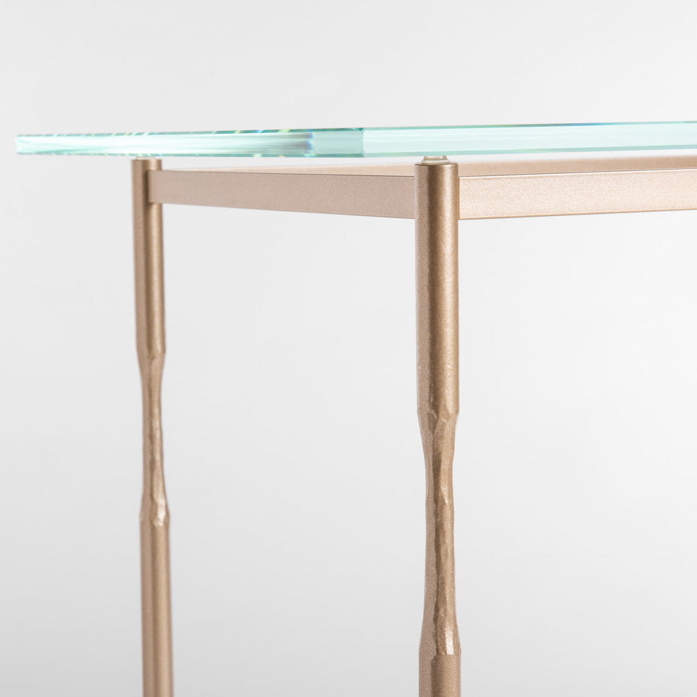 Senza Side Table, Soft Gold Finish