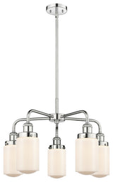 Innovations Dover 5 22.5" Chandelier Polished Chrome
