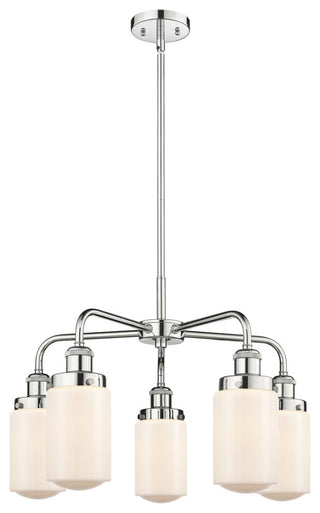 Innovations Dover 5 22.5" Chandelier Polished Chrome