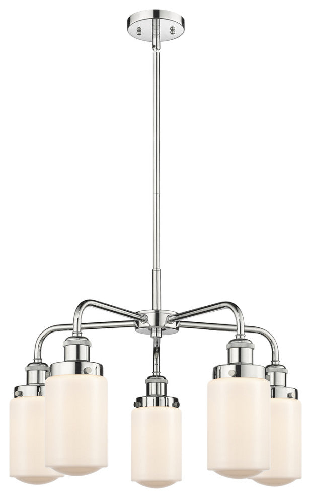 Innovations Dover 5 22.5" Chandelier Polished Chrome