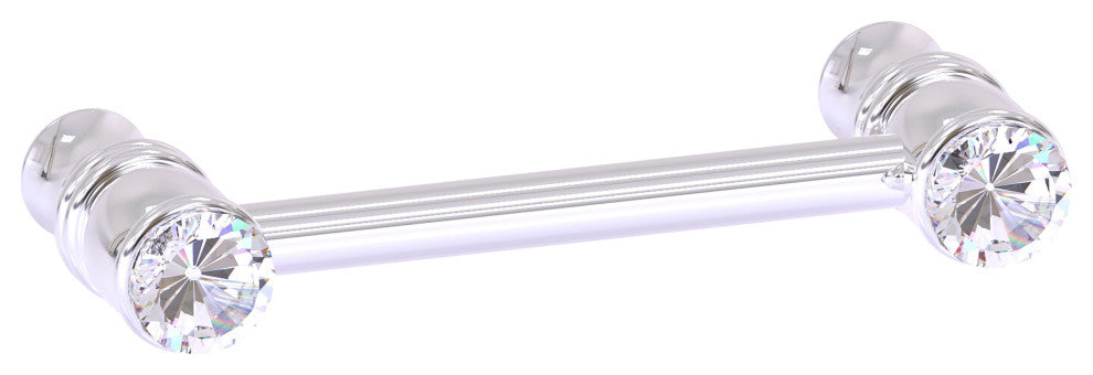 Carolina Crystal 3" Cabinet Pull, Polished Chrome
